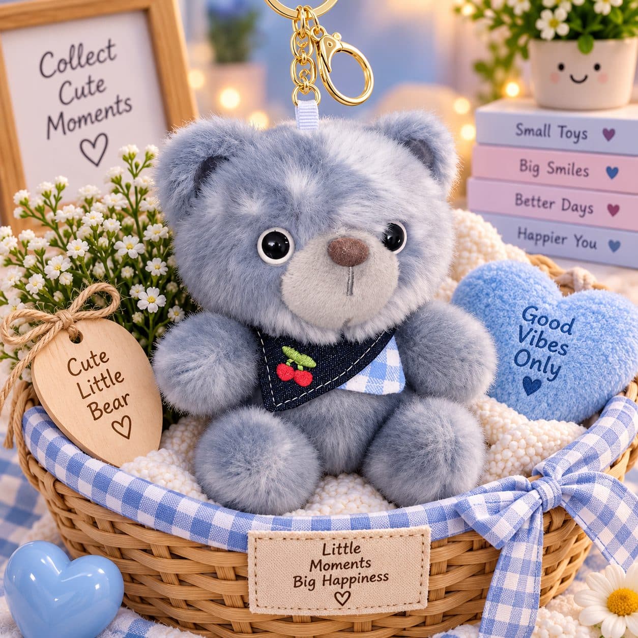 Plush bear Keychain